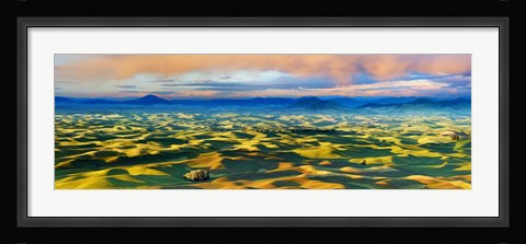 Framed Farmscape Panorama V Print