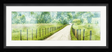 Framed Country Road Panorama II Print