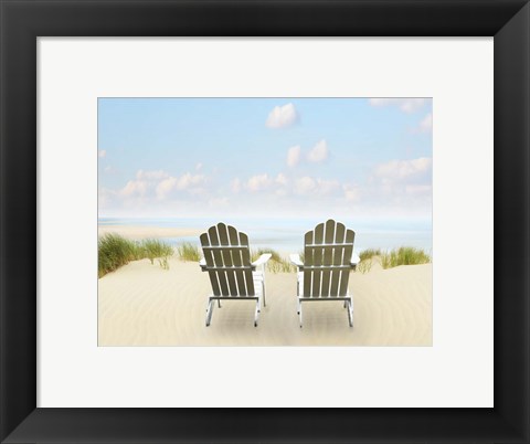 Framed Beachscape Photo I Print