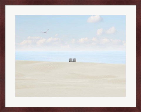 Framed Beachscape Photo II Print