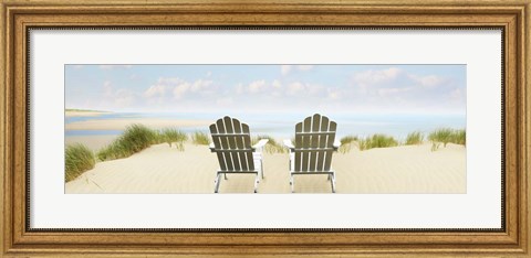 Framed Beachscape Panorama VI Print