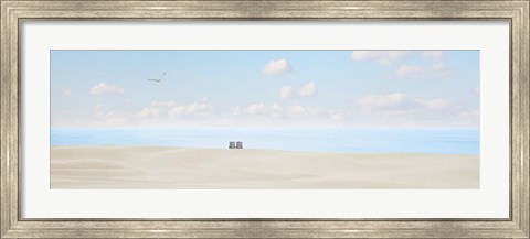 Framed Beachscape Panorama VII Print