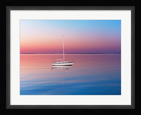 Framed Lakescape VI Print