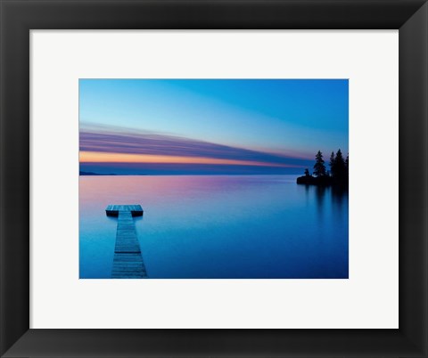 Framed Lakescape XIII Print