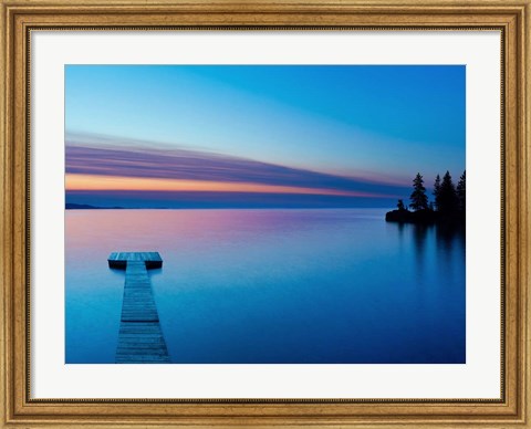 Framed Lakescape XIII Print