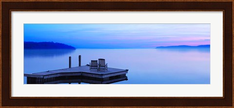 Framed Lakescape Panorama III Print