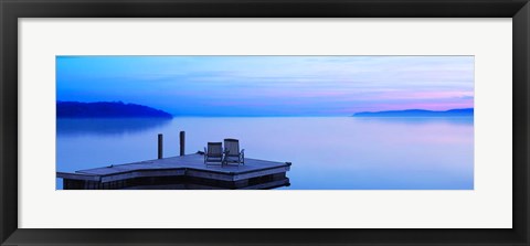 Framed Lakescape Panorama IV Print