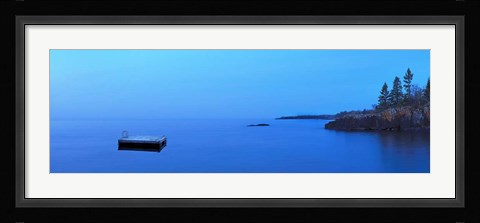 Framed Lakescape Panorama X Print