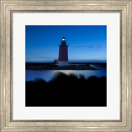 Framed Lighthouse at Night IV Print