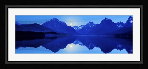 Framed Mountainscape Panorama I Print