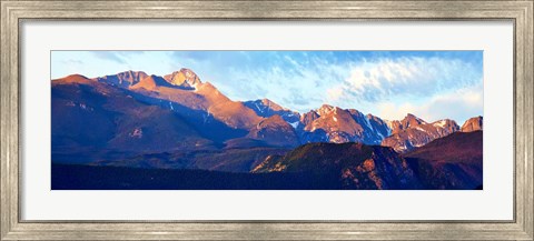 Framed Mountainscape Panorama III Print