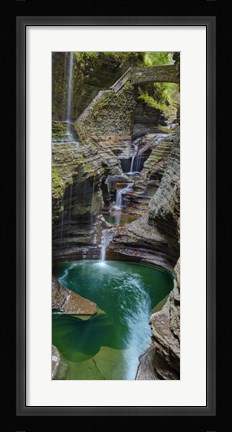 Framed Vertical Water IX Print