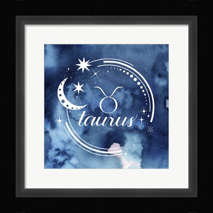 Framed Watercolor Astrology II Print