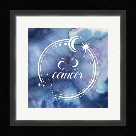 Framed Watercolor Astrology IV Print