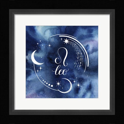 Framed Watercolor Astrology V Print