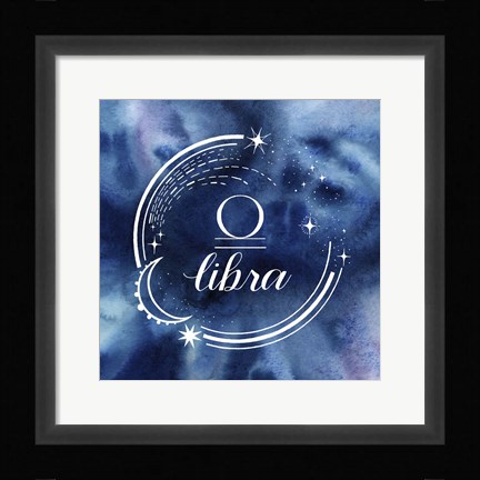 Framed Watercolor Astrology VII Print