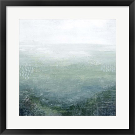 Framed Lighthouse Mist I Print