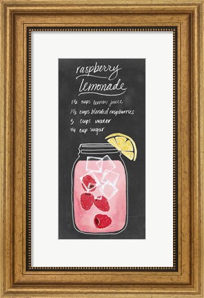 Framed Summer Drinks V Print