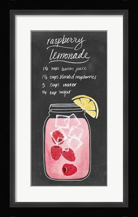 Framed Summer Drinks V Print