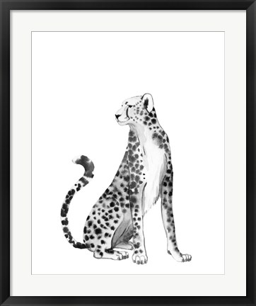 Framed Chrome Cheetah II Print