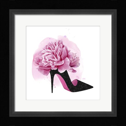 Framed Flower Heel II Print