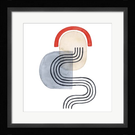 Framed Deco Sunrise IV Print