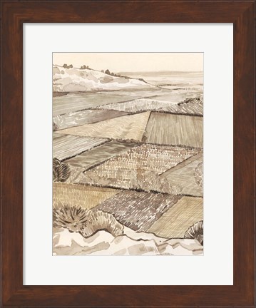Framed Arable Land I Print