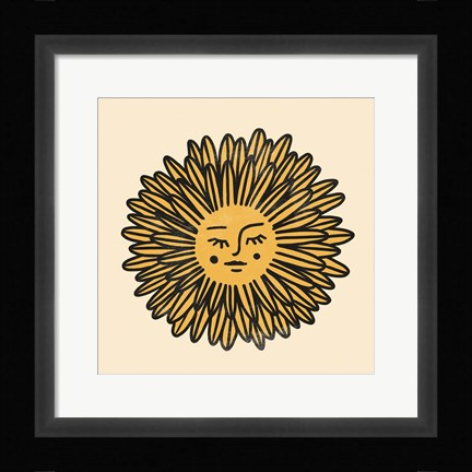 Framed Flower Face II Print
