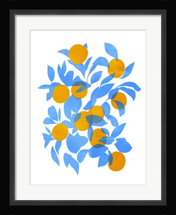 Framed Bright Tangerines II Print