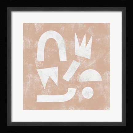 Framed Pink Ratio I Print