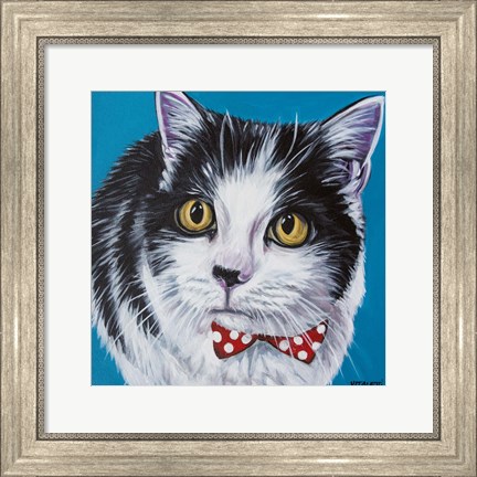 Framed Classy Cat I Print