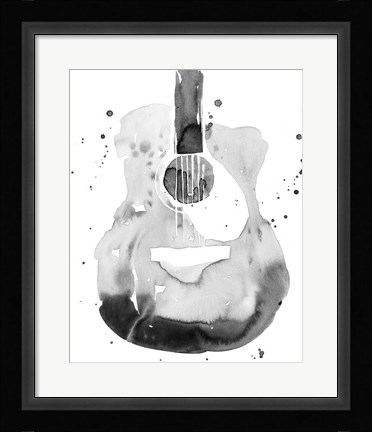 Framed Guitar Flow II Print