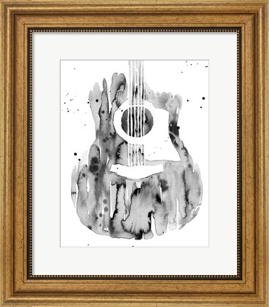 Framed Guitar Flow III Print