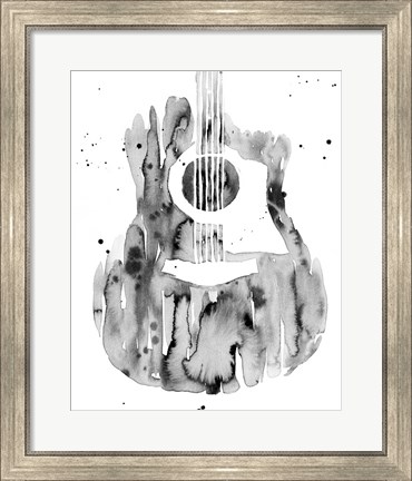 Framed Guitar Flow III Print