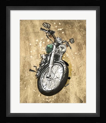 Framed Metallic Rider II Print