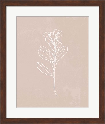 Framed Blush Bloom I Print
