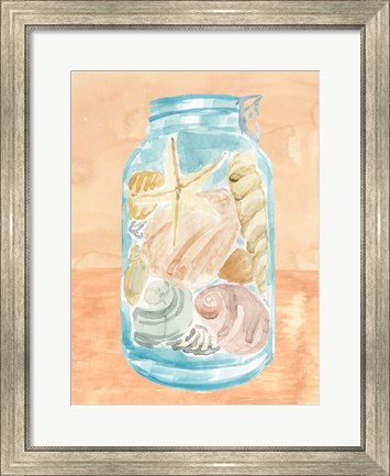 Framed Shell Collecting I Print