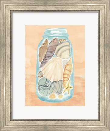 Framed Shell Collecting II Print