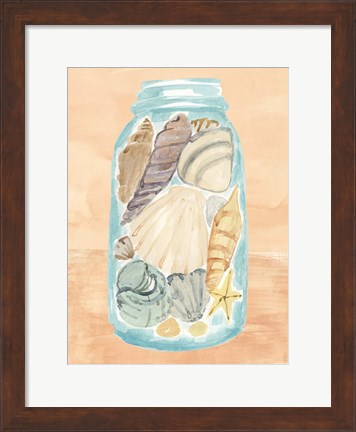 Framed Shell Collecting II Print