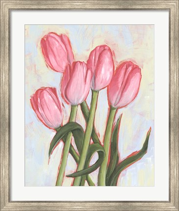 Framed Peppy Tulip I Print