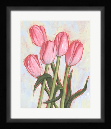Framed Peppy Tulip I Print