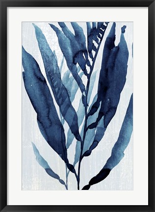 Framed Blue Drift I Print