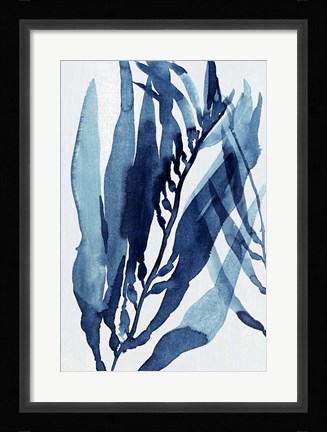 Framed Blue Drift II Print