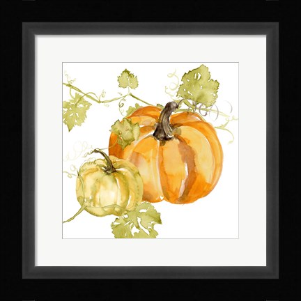 Framed Watercolor Harvest I Print