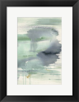 Framed Feather Blue Horizon II Print