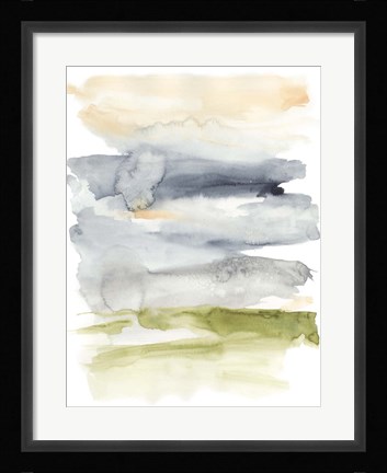 Framed Crystallized Marsh I Print