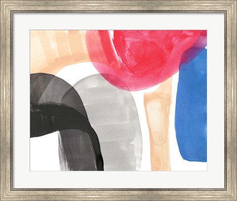 Framed Intersected Shapes II Print