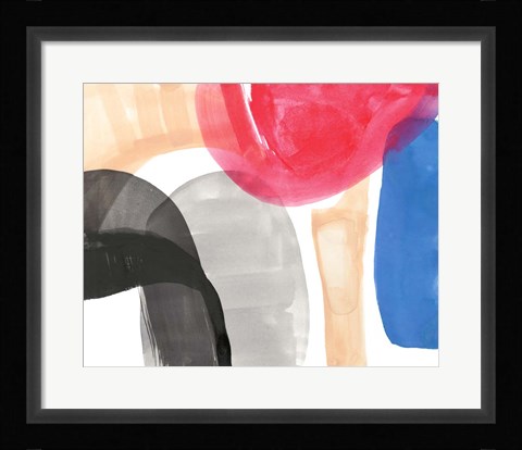 Framed Intersected Shapes II Print