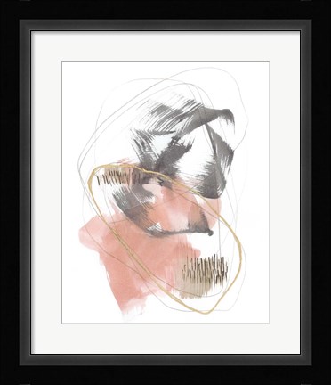 Framed Blushing Circularity II Print