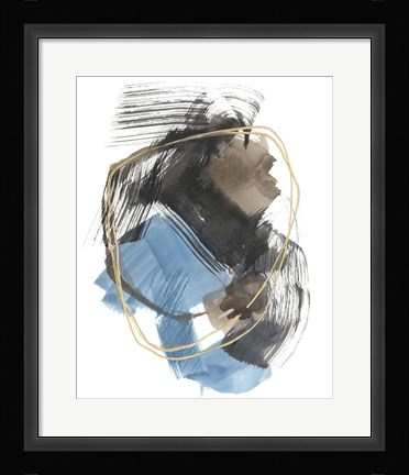 Framed Gold Loops II Print